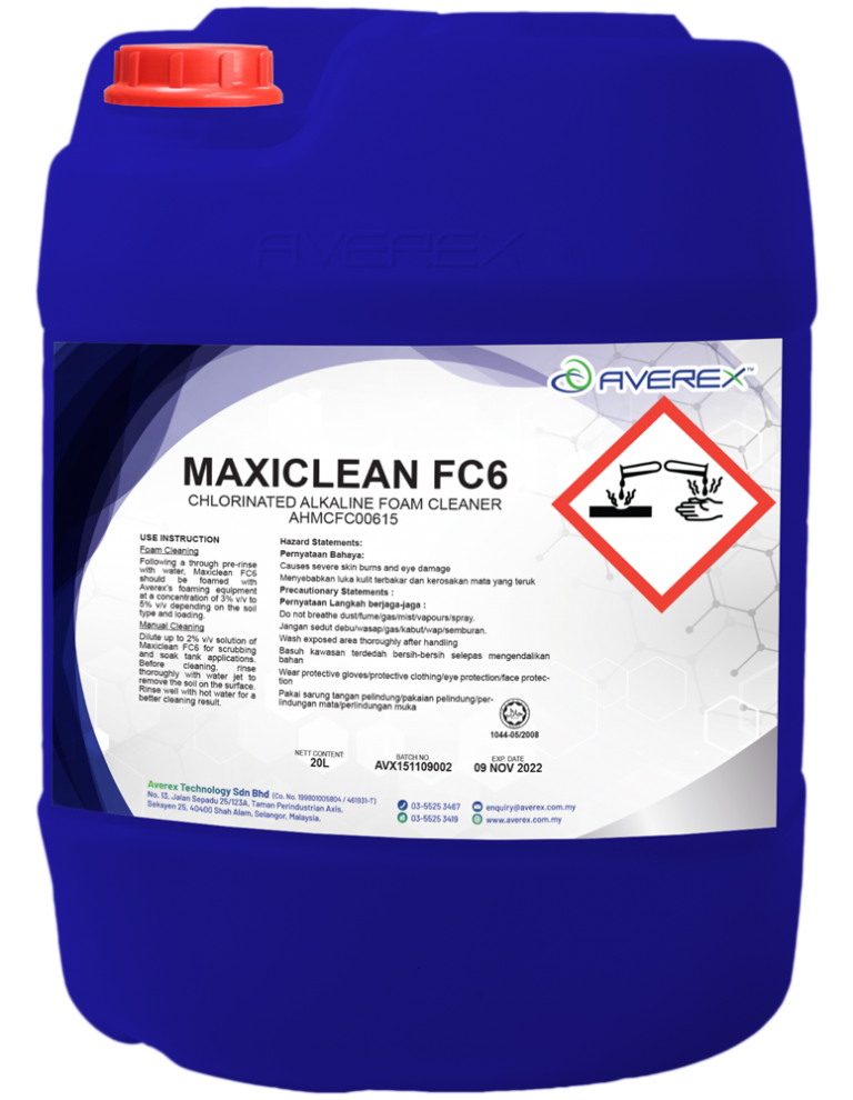 Chlorinated Alkaline Foam Cleaner (MAXICLEAN FC6) AVEREX Cleaning